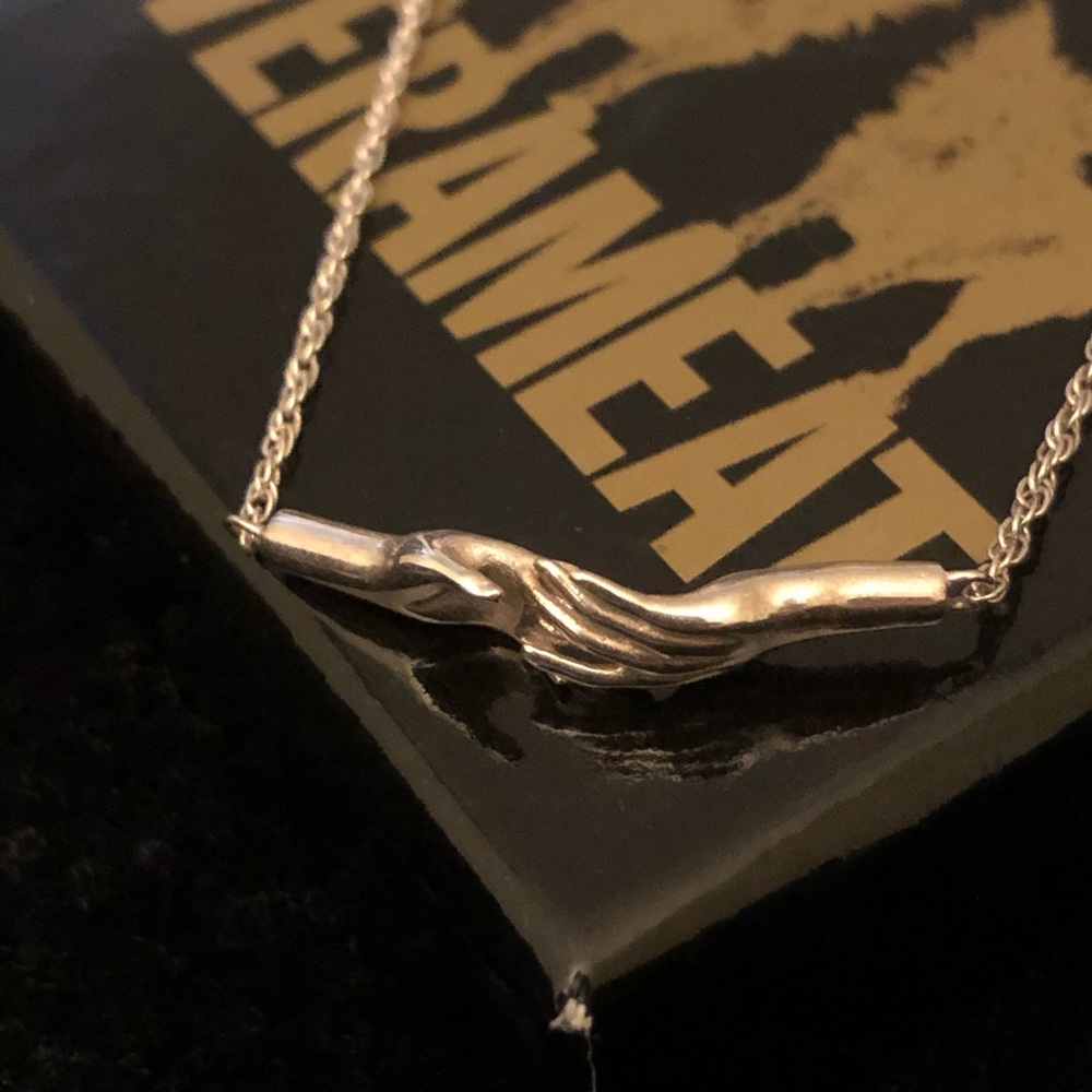 VERAMEAT “HELPING HANDS NECKLACE” in 925 STERLING SILVER